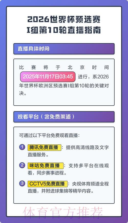 2026年世界杯直播平台精选攻略 2026年世界杯直播平台精选攻略